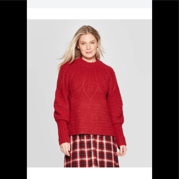 Universal Thread Sweaters - Crewneck Femme Pullover Sweater Red XS